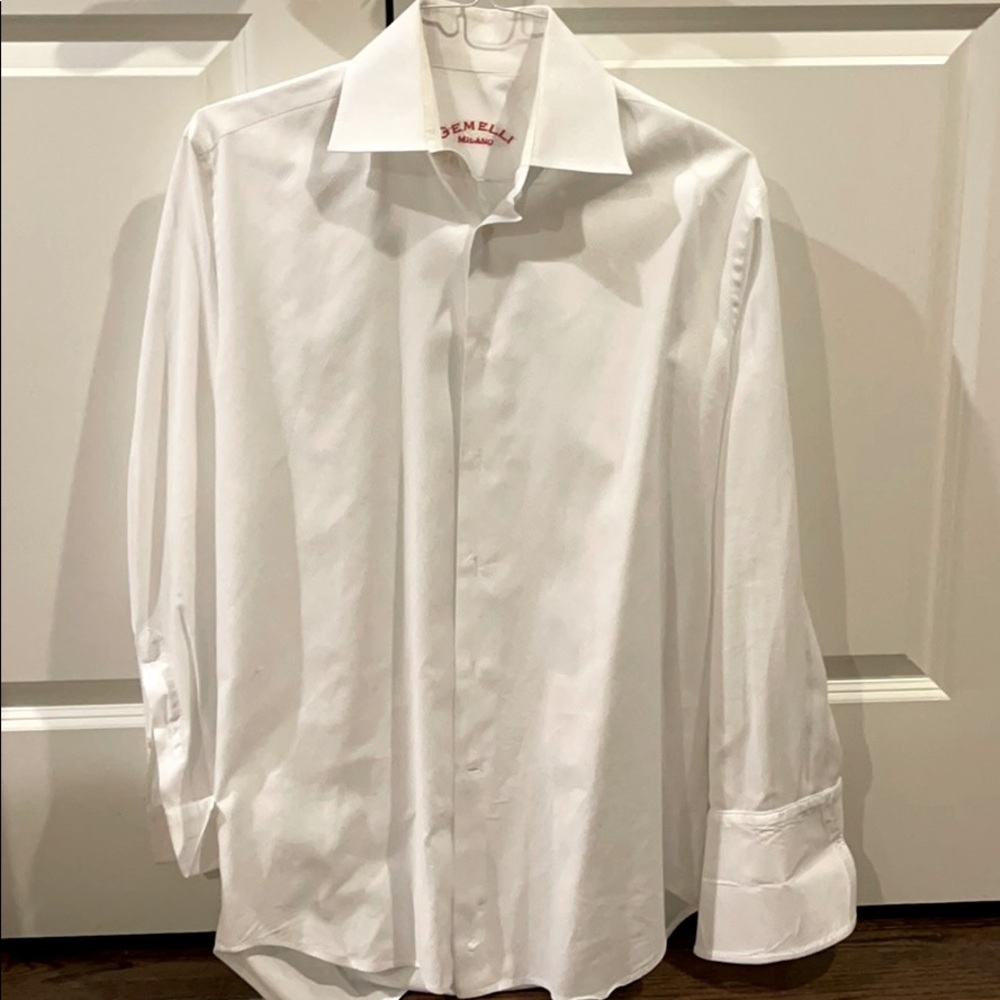 Luxury Gemelli Milano Cufflink Dress Shirt